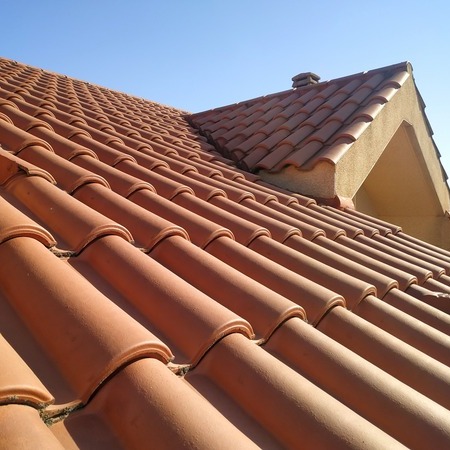 Clay tile roofing